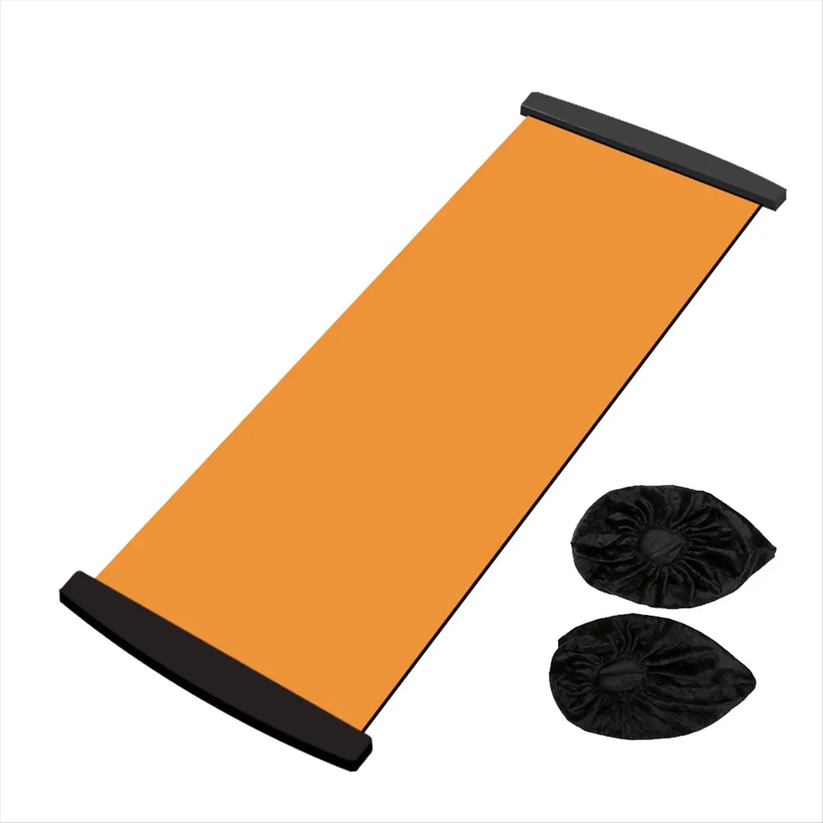 L79A Yoga Sliding Mat Sports Fitness Glide Plate Core Exercise Running Skating Leg Training Board Gym Equipment Orange 180cm view 5