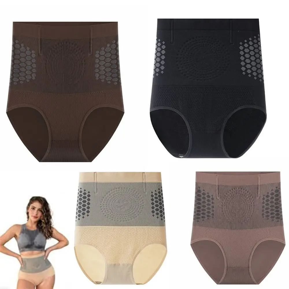 High Waisted Sculpting Shorts Abdominal Contraction Seamless Compression Underwear Sculpting Fat-Burn Shorts