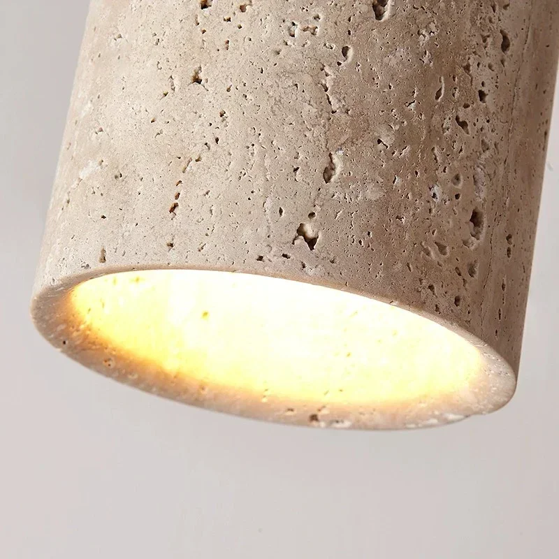 

Style LED Ceiling Lamp round Downlight Surface Mounted Stone Wood Light for Living Room Corridor Porch Balcony 110V-220V