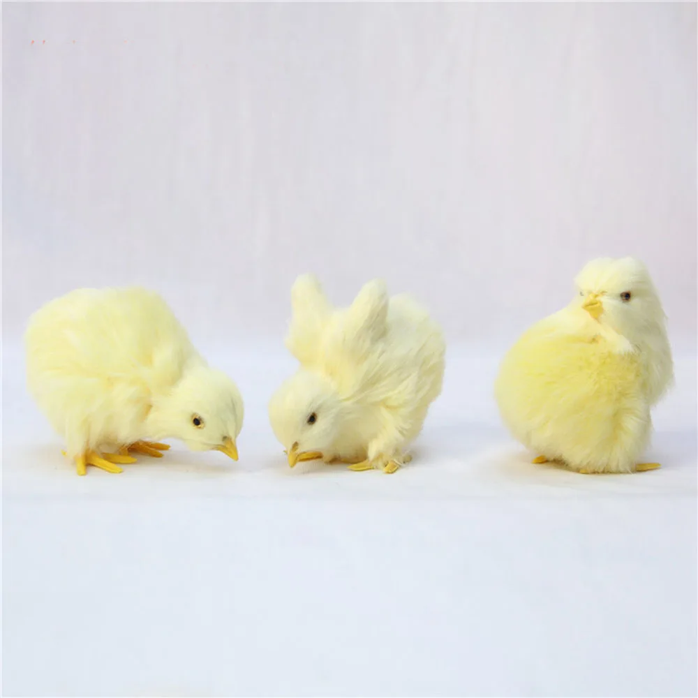 Christmas Children Cognition Realistic Easter Early Education Cognition Chicken Model Simulation Chick Plush Toy Animal Doll