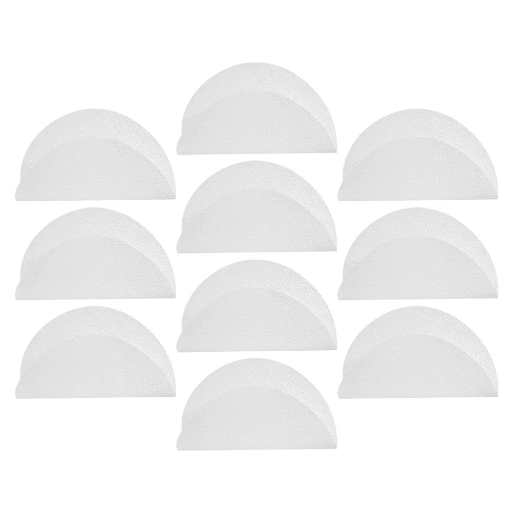 

10 Pcs Steamer Mat Reusable Silicone Round Nonstick Baking Pad for Dumplings Buns Cooker Liners Replacement Mesh Mat