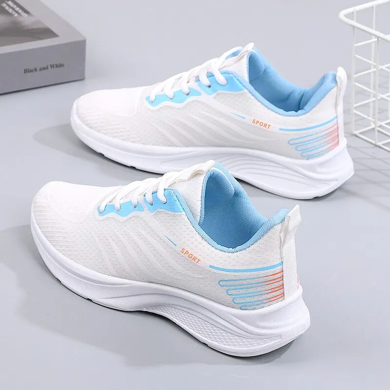 New Spring/Summer Women's Sports Breathable Mesh Lightweight and Anti Slip Versatile Casual Shoes