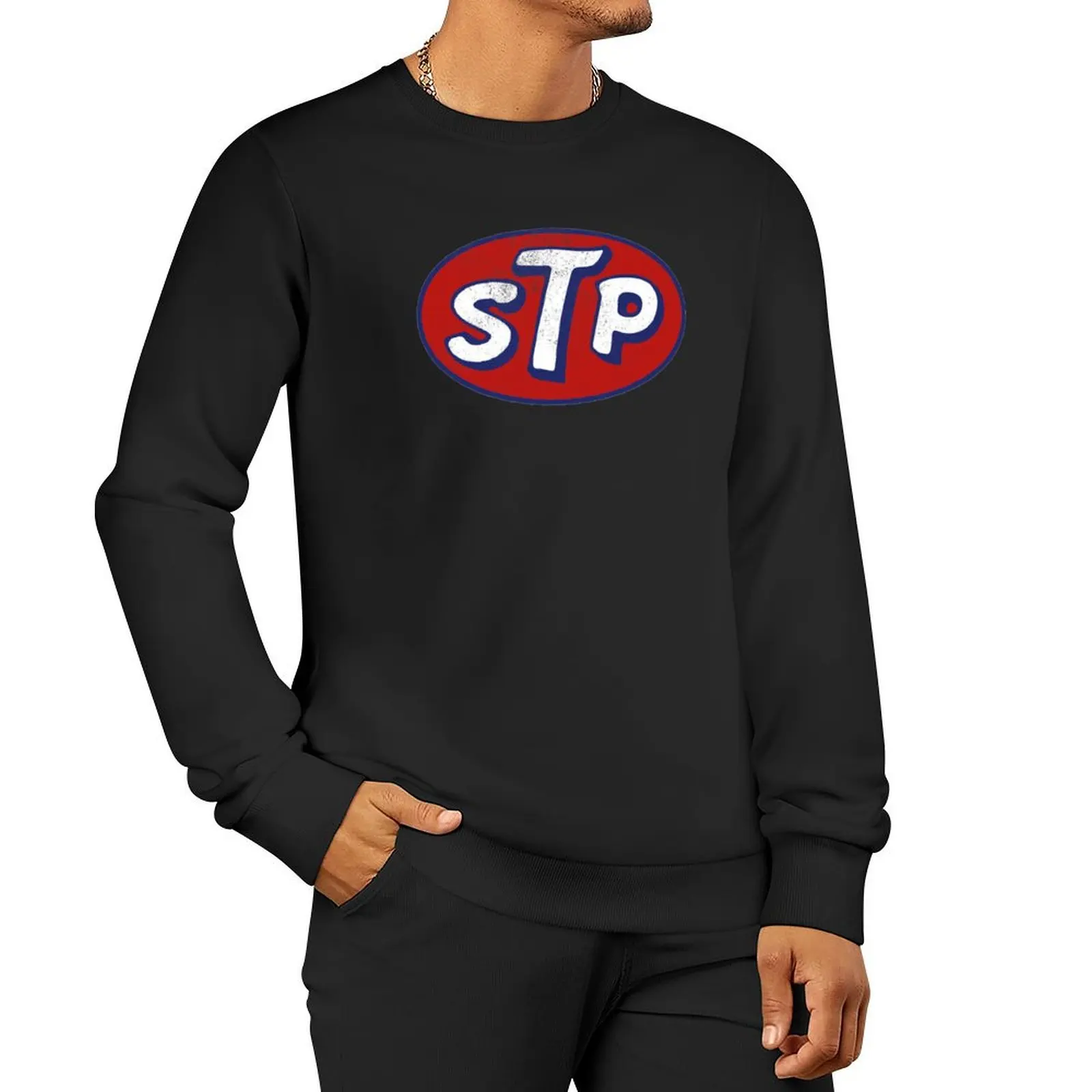 STP March Logo Vintage Sweatshirt men's autumn clothes korean clothes autumn clothes new sweatshirt