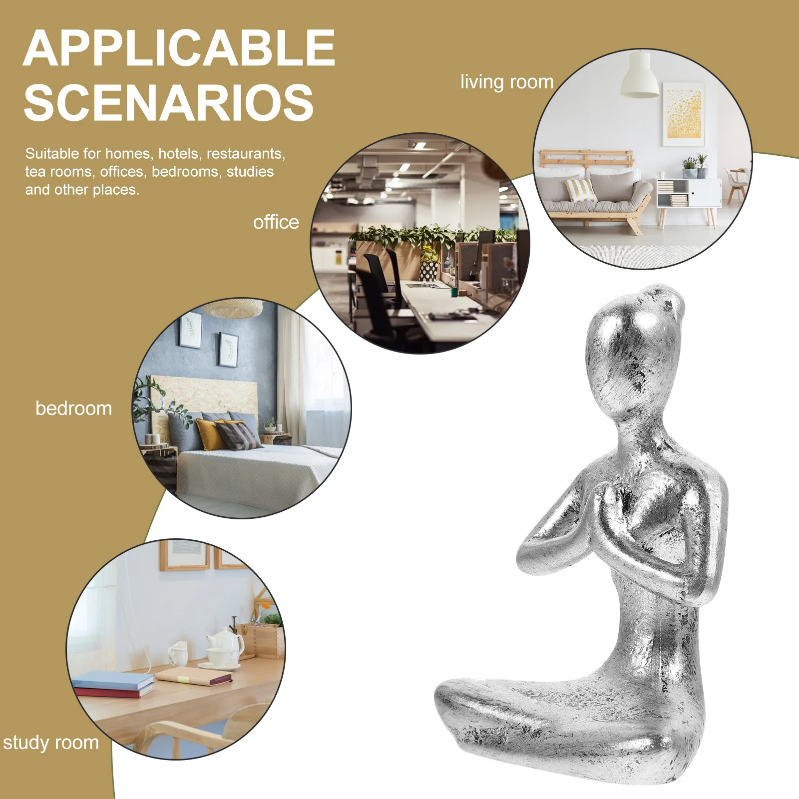 

Resin Tree Sculpture Handmade Abstract Yoga Ornament Home Office Desktop Decorative Art Decor Elegant Crafted Abstract Sculpture