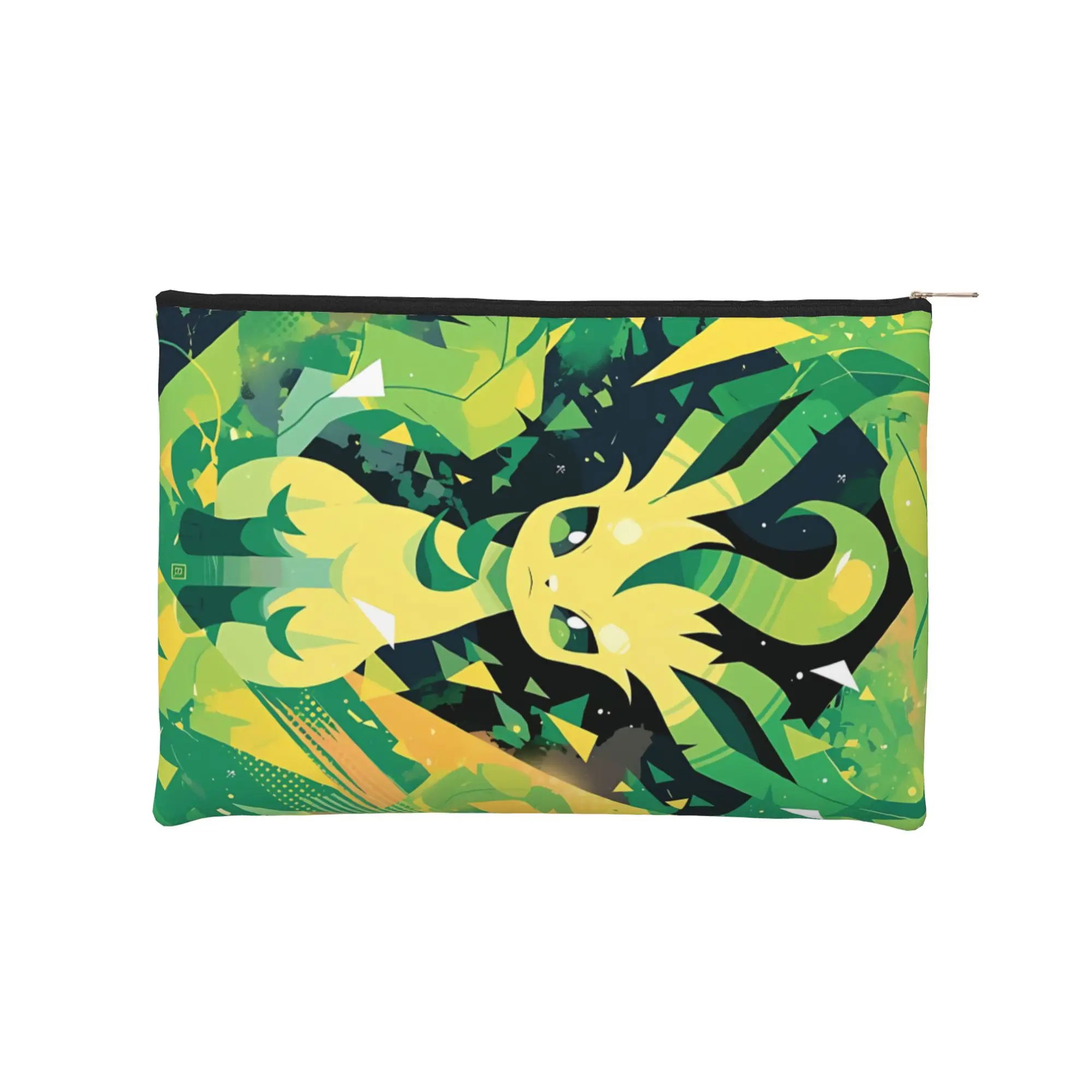 

anime Foldable Cute pouch Pokemon Eevee Eeveelution Makeup Bag Toiletry Bag with Zipper Travel Cosmetic Pouch