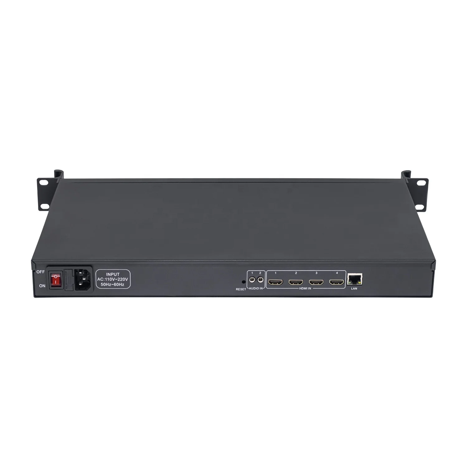 Custom Made 4 Channel SRT RTMP RTSP NVR Vmix Youtube Facebook IPTV H.265 H.264 HDMI DVI Video Capture  Card Box Encoder 1U Rack