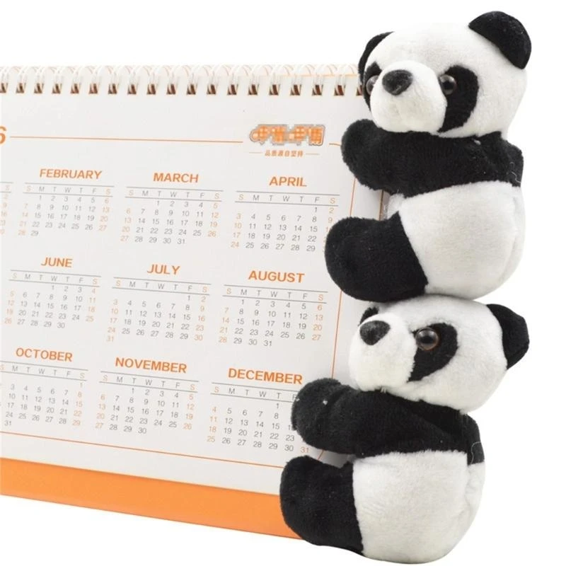 q0kb carry-allong panda clip bear محشو بالحيوانات لعبة أفخم ألعاب مقطع لعبة قابلة للتحصيل جسم لطيف الباندا الهدية العظيمة