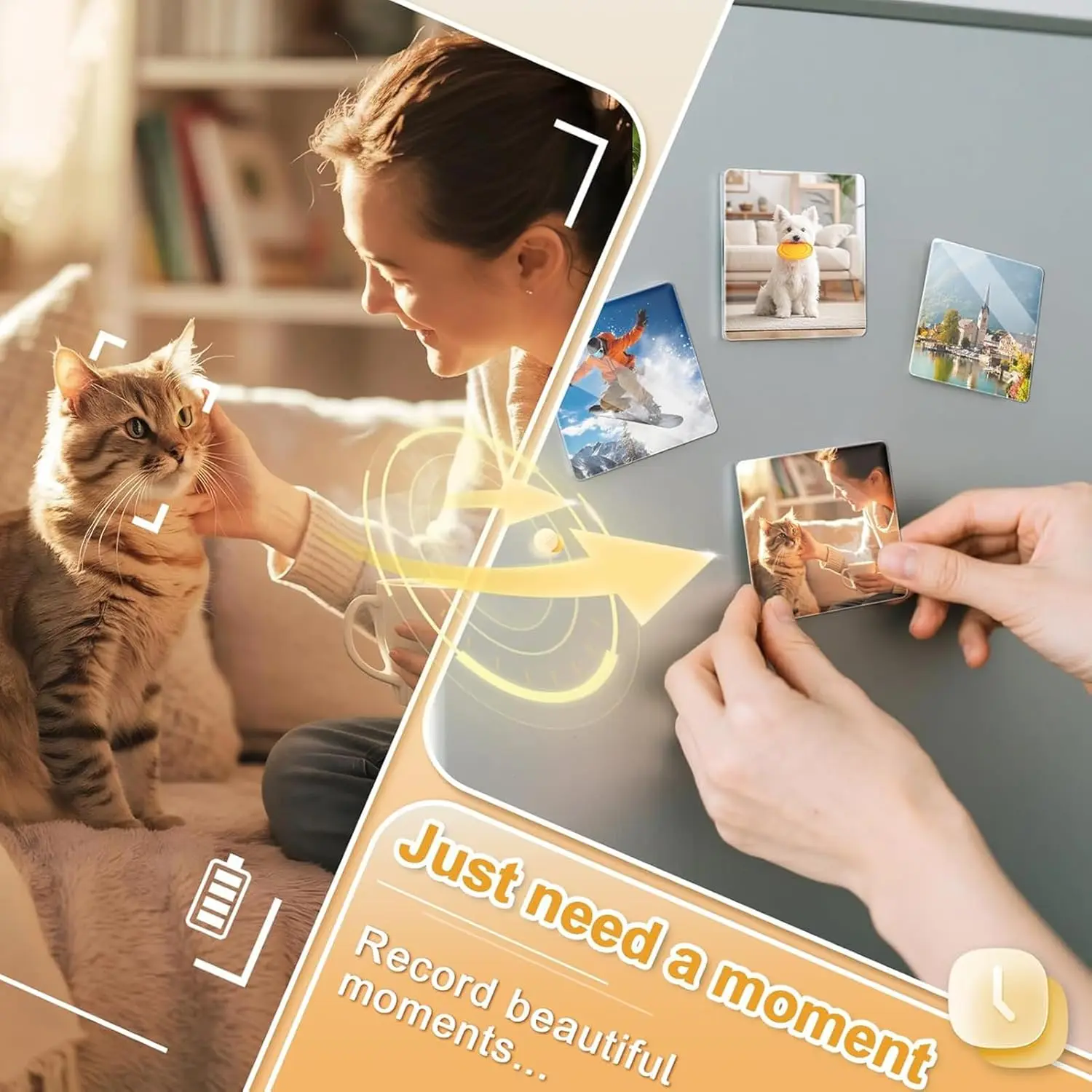 50-80mm Cardboard/Acrylic DIY Fridge Magnet Maker Machine Rectangular Magnetic Materials Supply Paper Cutter Photo Sticker
