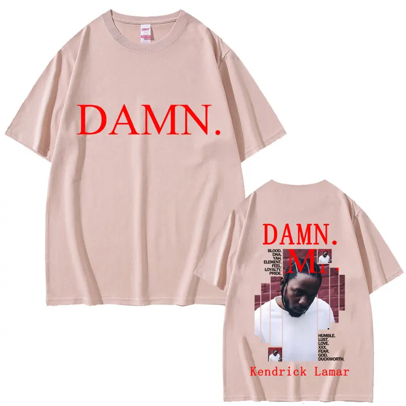 Camisetas gráficas del rapero Kendrick Lamar, ropa para hombres y mujeres, camisetas de gran tamaño de Hip Hop, ropa de calle Vintage a la moda para hombres
