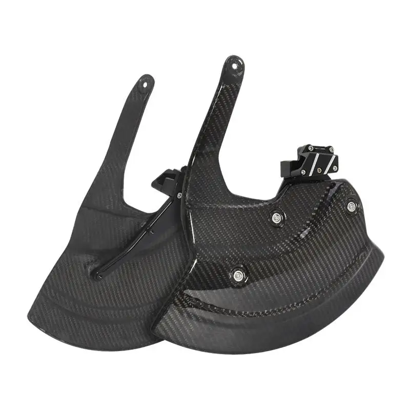 دراجة نارية الجبهة الفرجار المبرد عجلة القرص زوج غطاء ألياف الكربون النقي ملحقات لسيارات BMW S1000RR 1999-2025 M1000RR 2021-2025 #5