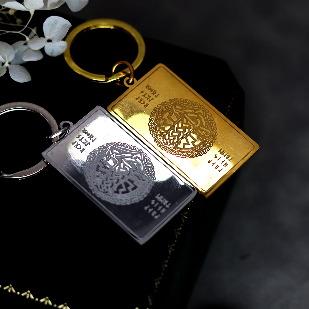Chandler Creative Block Pendant Personalized Key Chain Men's and Women's Jewelry Accessories