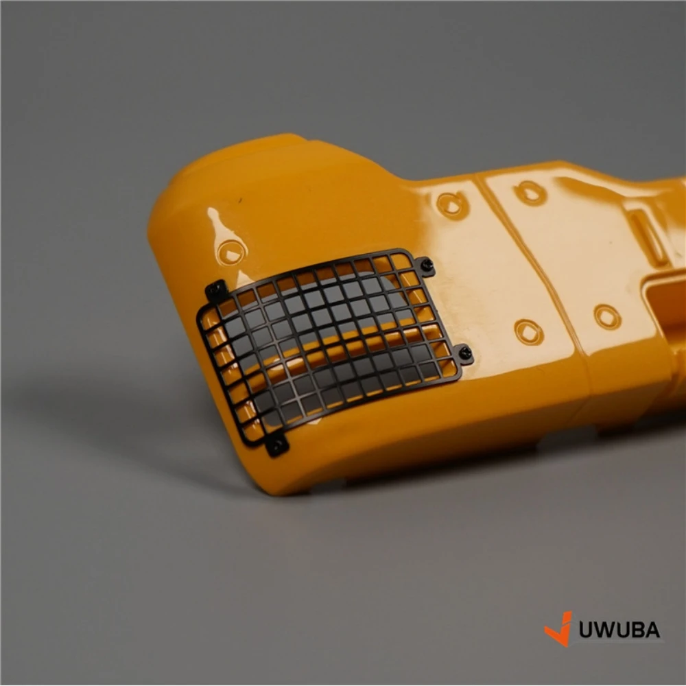 Osłona reflektorów z metalu TGS, siatka ochronna do modeli 1/14 Tamiya RC MAN TGS TGA LESU, części do ciężarówek inżynieryjnych, przyczep, zabawek.