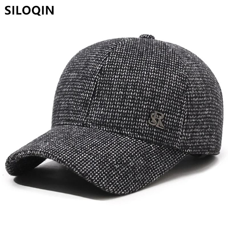 

2025 New Winter Plush Thickened Warm Baseball Caps For Men Coldproof Earmuffs Hats Snapback Cap шапка Golf Cap Dad's Cotton Hat