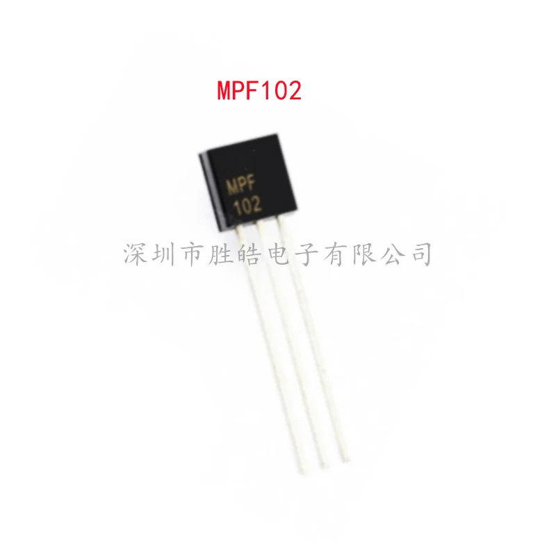 (10PCS)  NEW  MPF102   102   NPN Channel  MOS Field Effect Transistor  Straight In  TO-92   Integrated Circuit