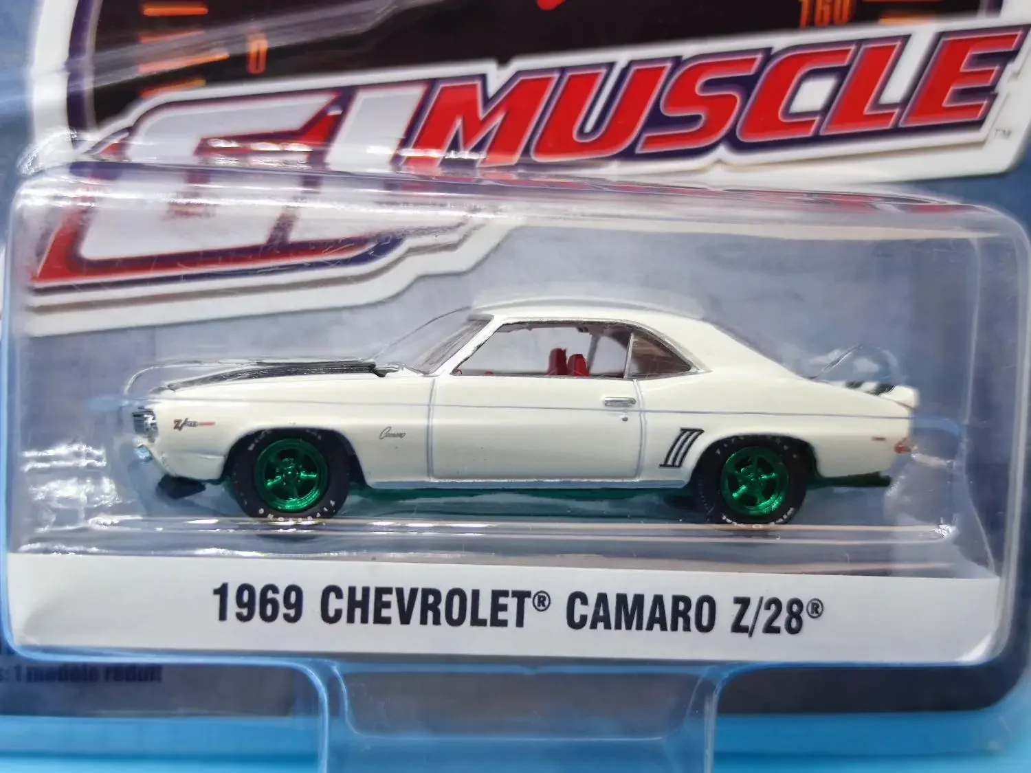 1:64 1969 CHEVROLET CAMARO Z/28 Green machine version Diecast Metal Alloy Model Car Toys For  Gift Collection