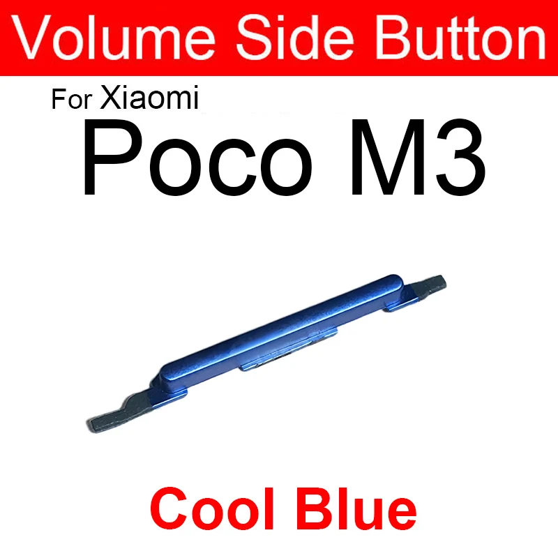 For Xiaomi Poco Pocophone M3 M3 Pro X3 NFC X3 Pro Up/Down Volume Side Button Volume Audio Control Side Key Buttons Repair Parts image 3