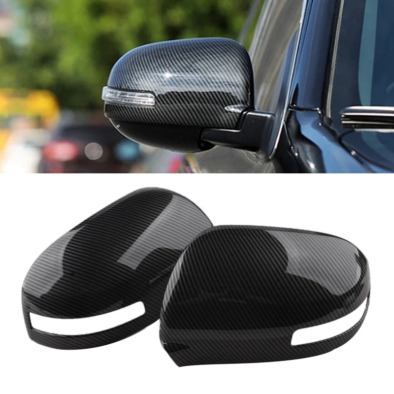 Carbon Fiber Car Rear View Mirror Cover Trim For Mitsubishi Outlander 2013 2014 2015 2016 2017 2018 2019