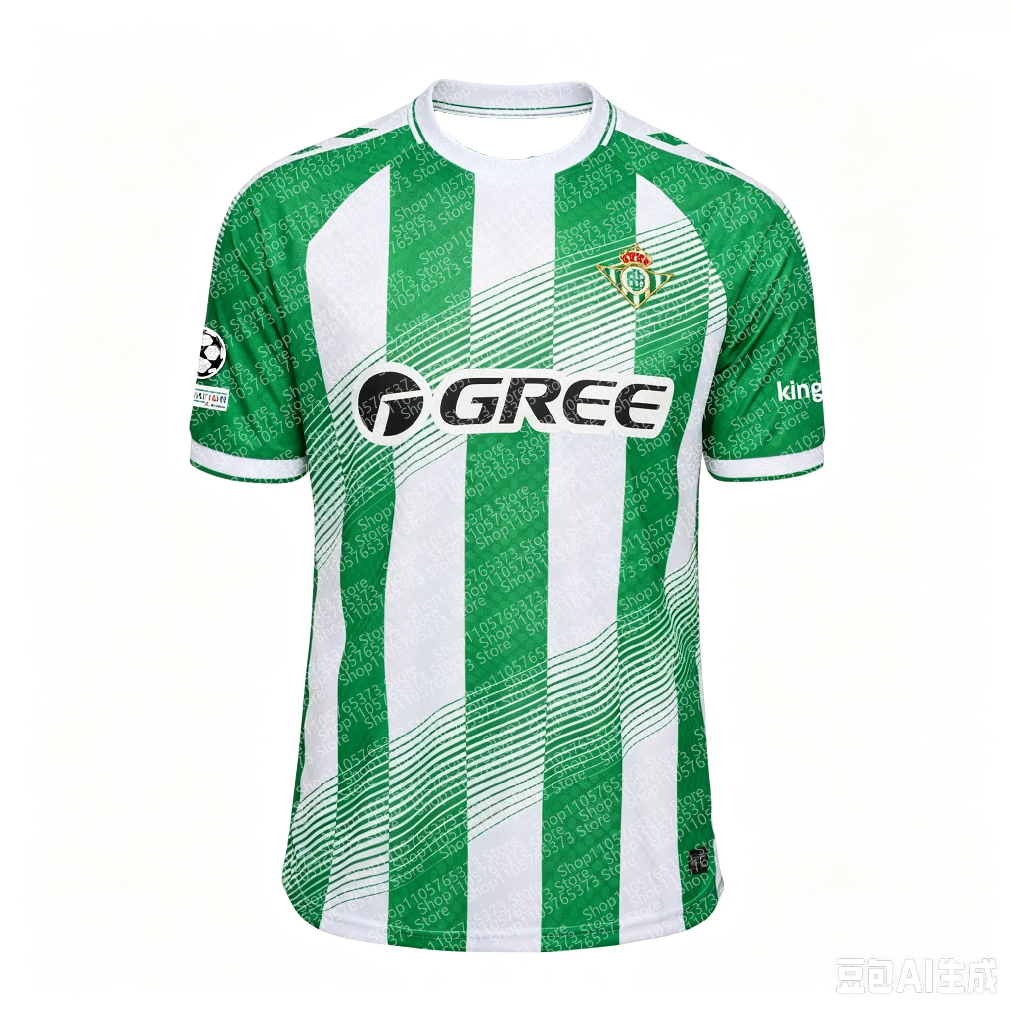 2026-27 Summer New Unisex Betis Home Football Jersey 3D Printed Short Sleeved Sports Comfortable T-shirt Casual Family Kids Tee
