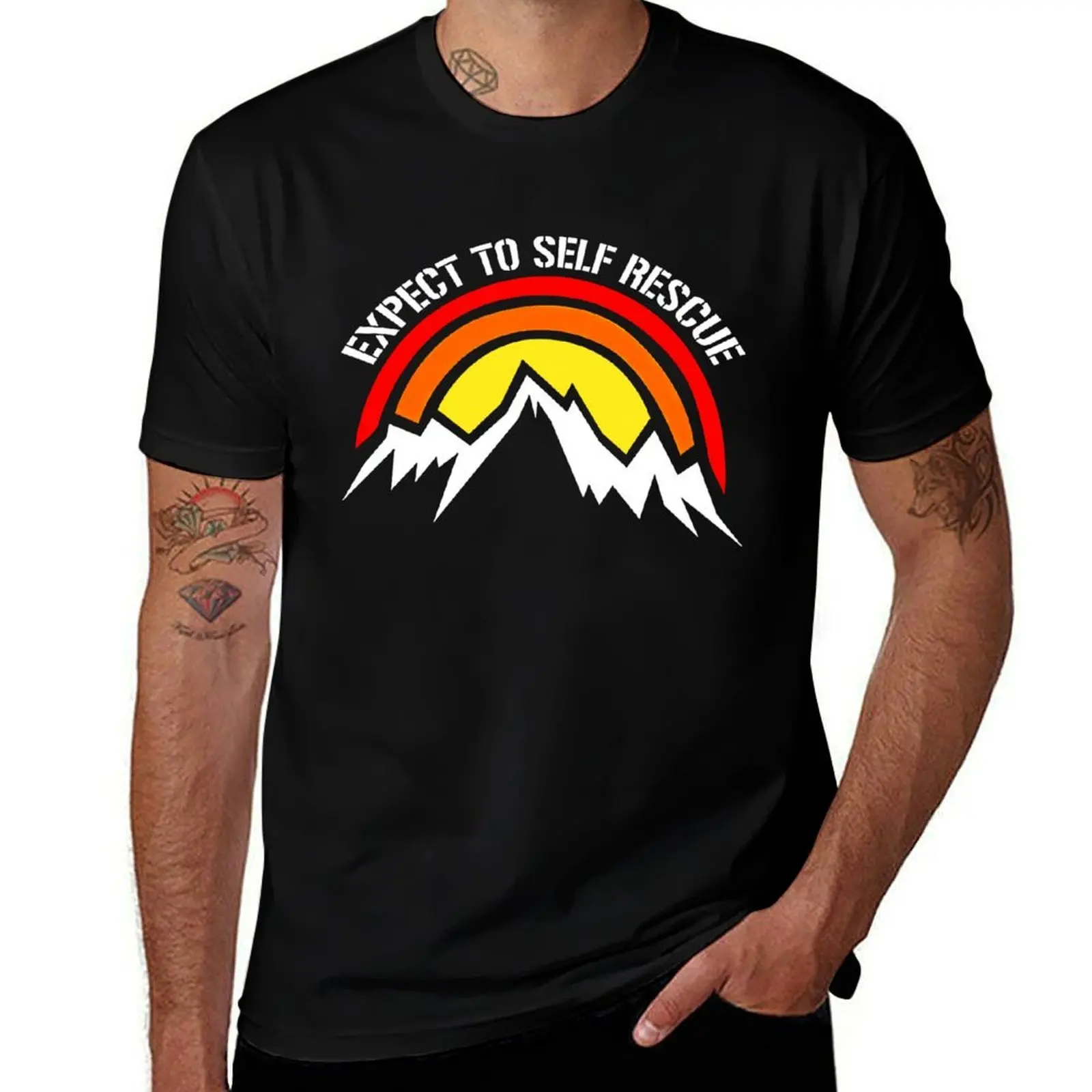 Expect to self Rescue Shirt T-Shirt Large Size Casual Tee Shirt