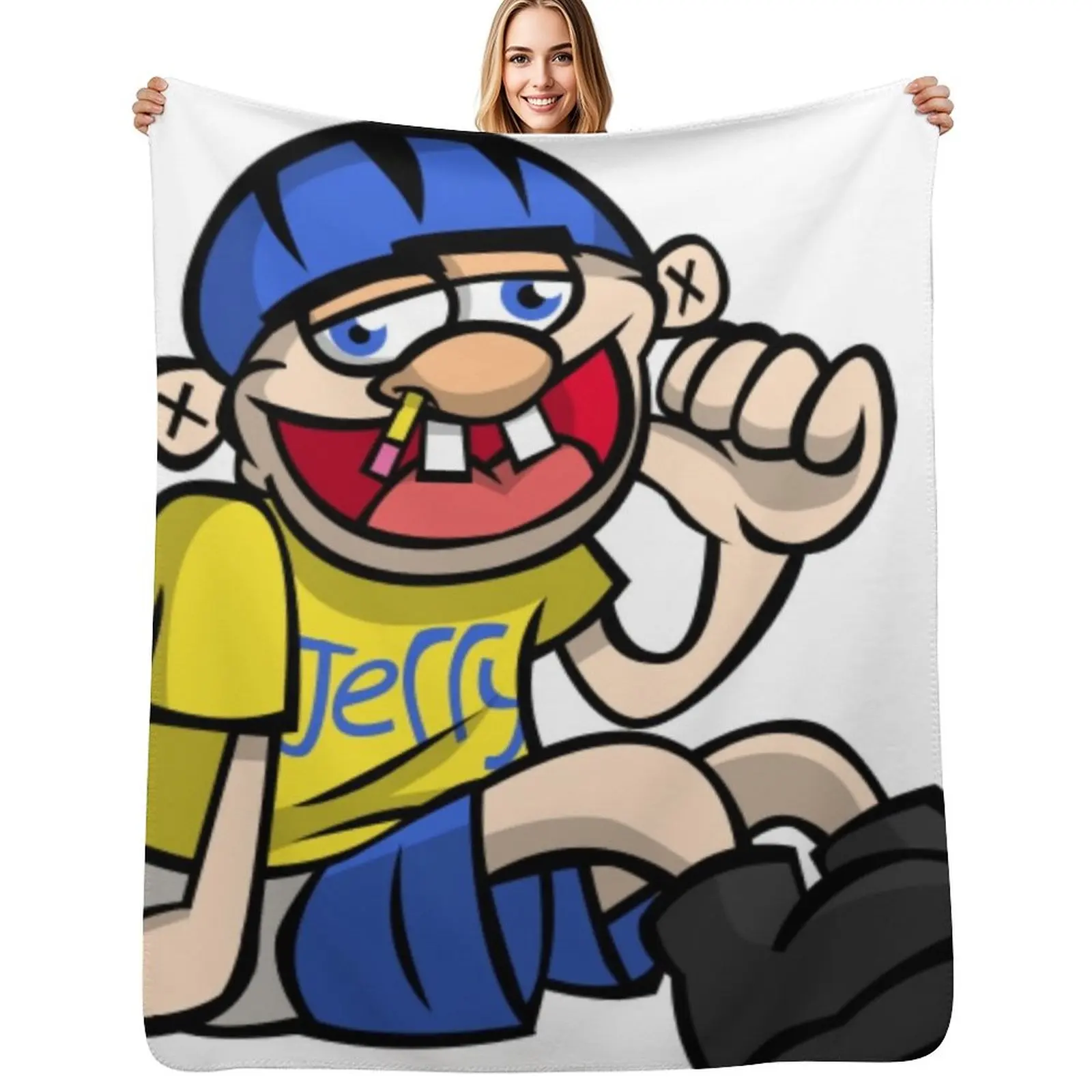 

SML Jeffy Throw Blanket halloween Luxury Designer Blankets For Bed Decorative Sofas Blankets