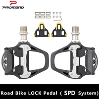 PROMEND Road Bike Bicycle Self-Locking Pedals 260g Ultralight nylon 2 Sealed Bearing Pedal For SHIMANO SPD-SL system Bike Part