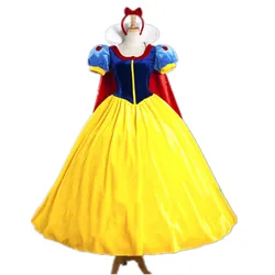 Cartoon Princess Snow White Halloween Party Costume Adult Cosplay S-4XL Plus Size Dress Girl Princess Dress Women Adult Clothing