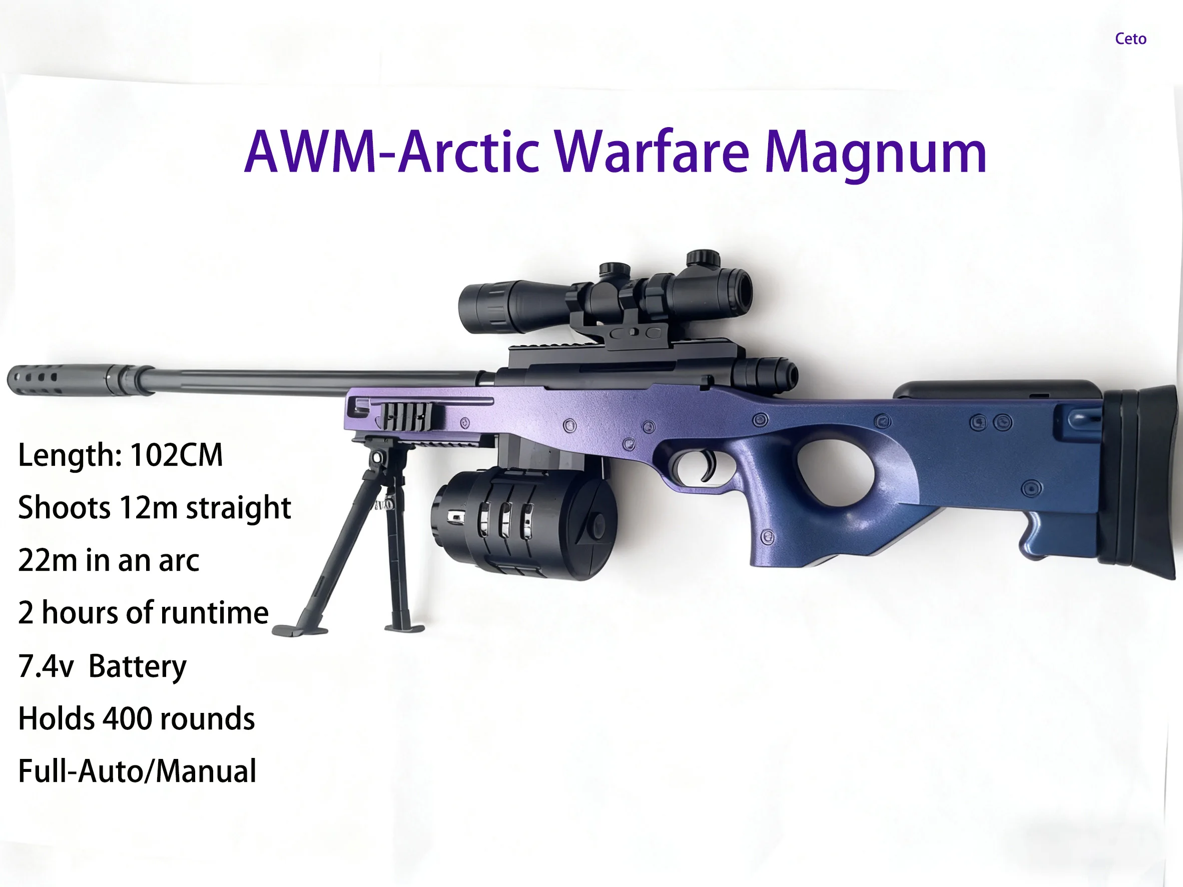 AWM Gel Blasters EBB Pistola de chorro de bola de gel eléctrica automática - Auto completa de alta velocidad, juguetes de combate de equipo táctico al aire libre para adultos