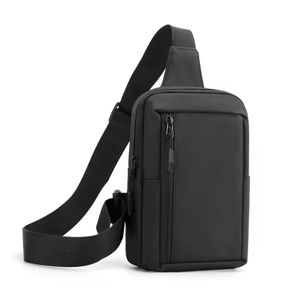 

Crossbody Bag,Cross Body Fanny Packs for Men Women Trendy,Black Small Sling Phone Chest Bag for Workout Running