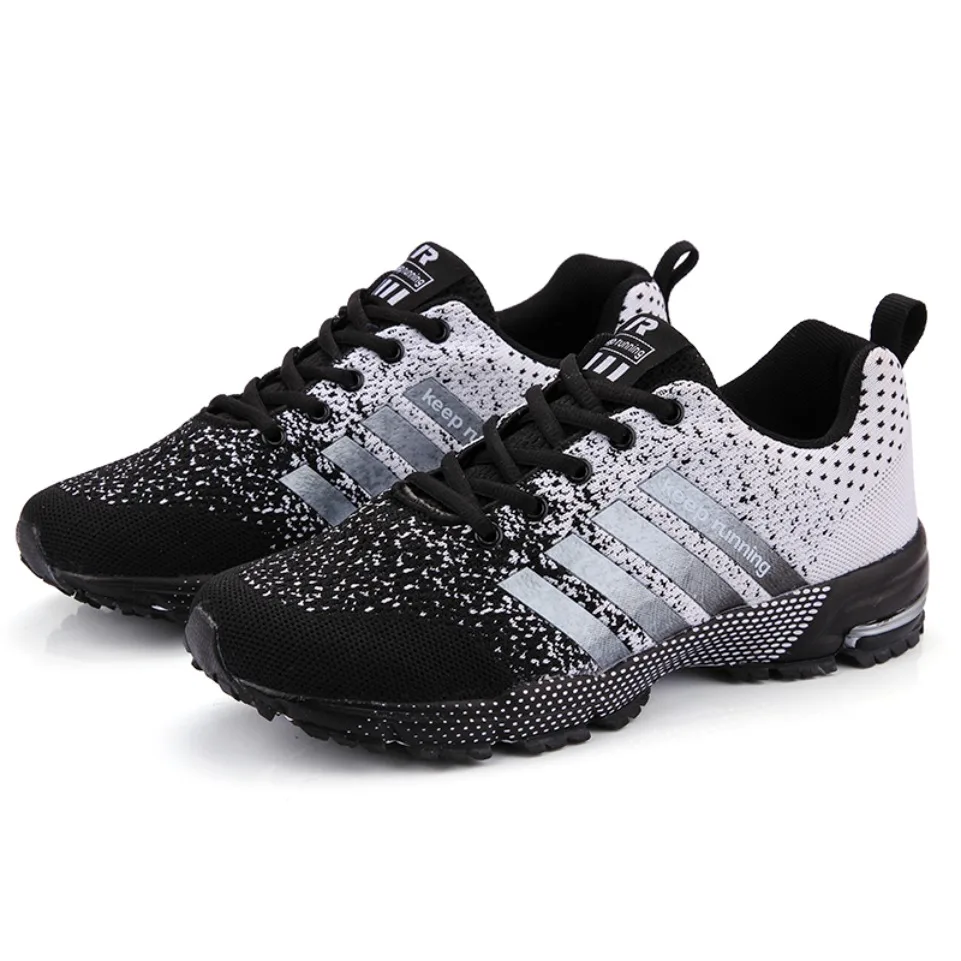 New Men's and Women's Flying Mesh Surface Spring Summer Breathable Casual Sports Shoes Flat Vulcanized Couple Running Big Size