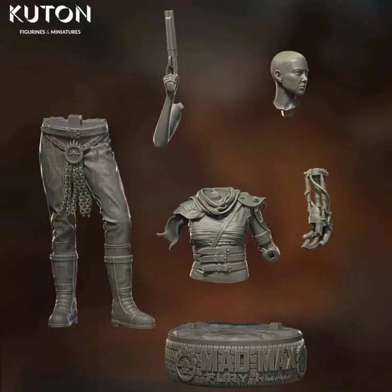 1/24 resin figure model kit future handsome female warrior Furiosa fantasy miniature plastic model toy unassembled and unpainted