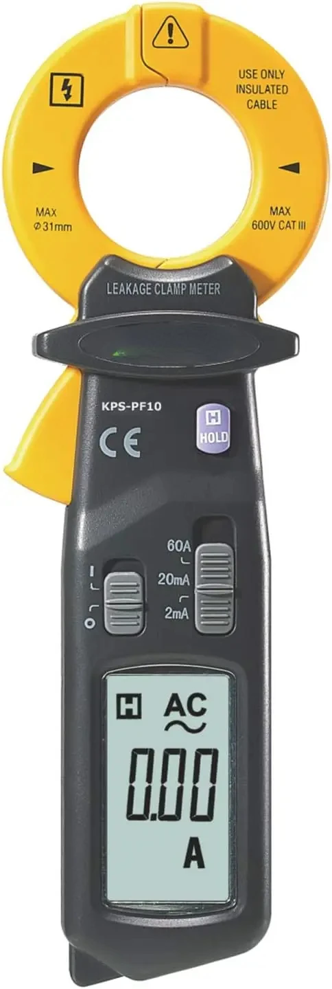 Leakage Clamp Meter 60A AC 2.000 Counts CAT III