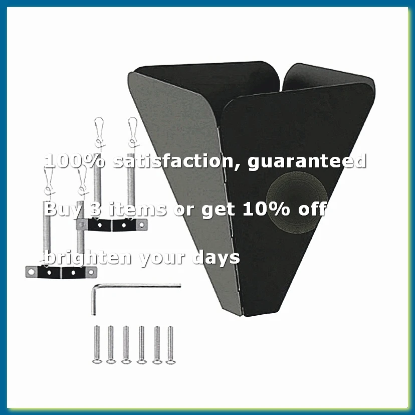 ●Anti-Rust Squirrel Baffle Foldable Hanging Squirrel Flapper Wrap Around Squirrel Proof Baffles Outdoor Garden Decor