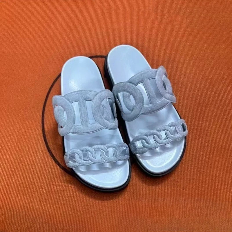 2026 Summer Women's Chunky Platform Sandals Cutout Breathable Beach Shoes Comfort Slide Slippers