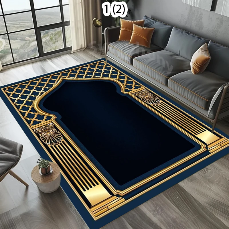 Vintage Floral Arch Rug Traditional Turkish Pattern Living Room Carpet Elegant Flower Area Rug Bedroom Floor Mat