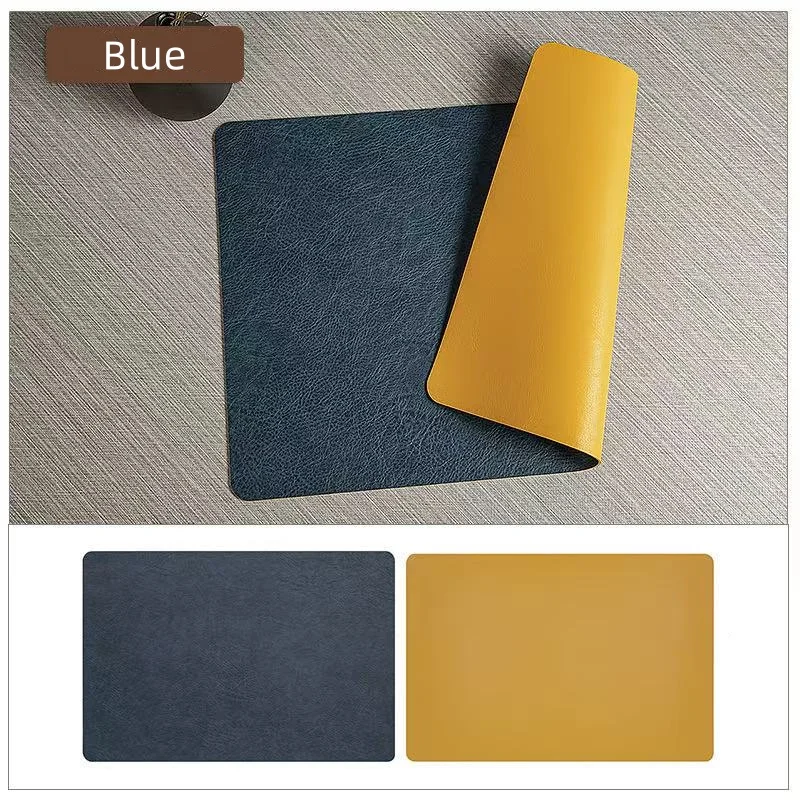 Vierkante Imitatie Kunstleer Keuken Eettafel Isolatie Placemat, Restaurant Decoratie Isolatie Tafelmat 1/4/6pcs