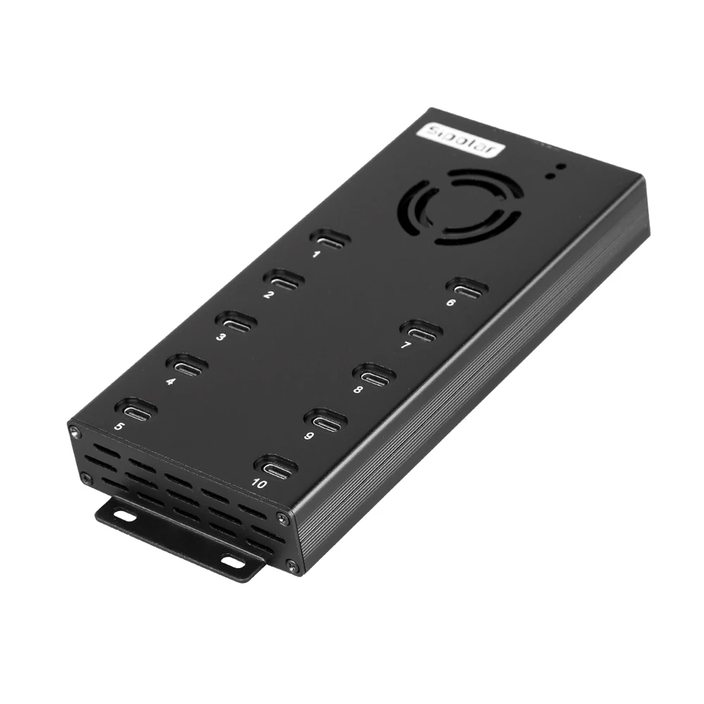 

Sipolar A-400C 10 Port Usb C Hub Docking Station for Phones Usb C 2A Fast Charging Station Type C Hubs