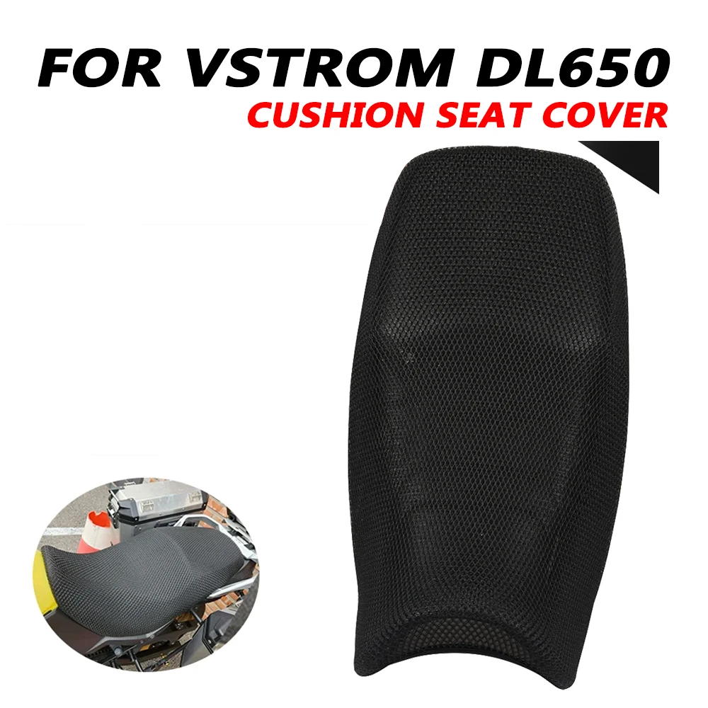 For Suzuki V-Strom VStrom DL650 DL1000 DL250 DL 650 1000 250 Motorcycle Anti-Slip 3D Mesh Fabric Protecting Cushion Seat Cover