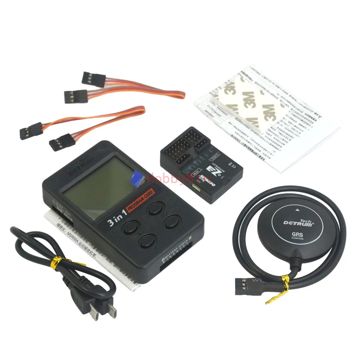 Dynam Detrum Z3 Flight Controller Nitro Version (GPS & 3in1 Program Card Combo)