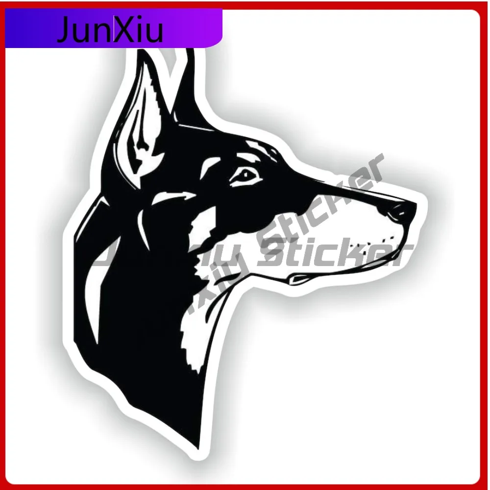 

Personalized German Doberman Dog Black And White Sticker Custom Decals X500 Motorcycle Camper Laptop Refit Decals Decoration Pvc