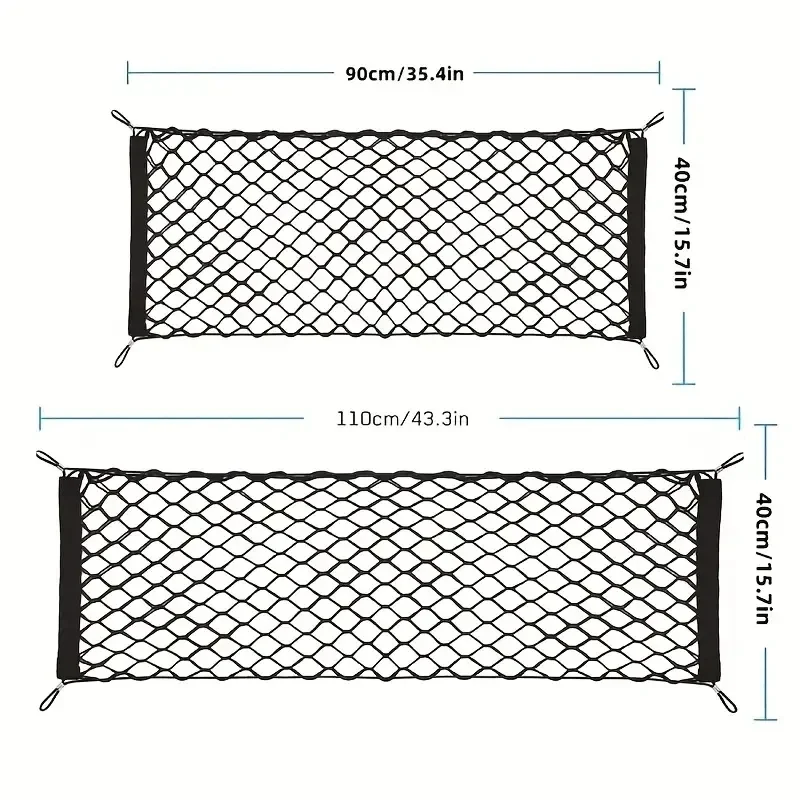 سيارة جذع صافي العالمي سيارة شبكة حقيبة السيارات الخلفي الجذع تخزين صافي الأمتعة شبكة بضائع جيب لسيارة دراجة نارية الشاحنات ATV