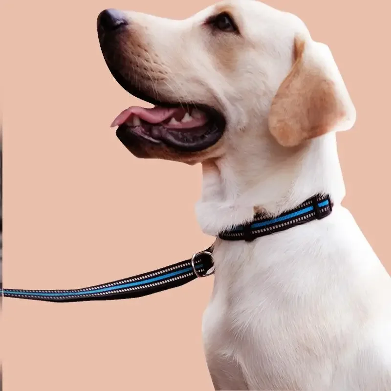 Reflective Pet Dog Neck Collar Cat Dog Nylon Adjustable Pet Collar Neck Sleeve Supplies Multi-color Optional Dog Accessories 1pc