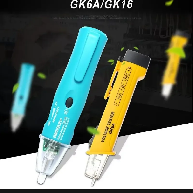 for Electricians Non-Contact Voltage Tester Pen with High-Brightness LED Indicator for Live Wire Detection and Circuit