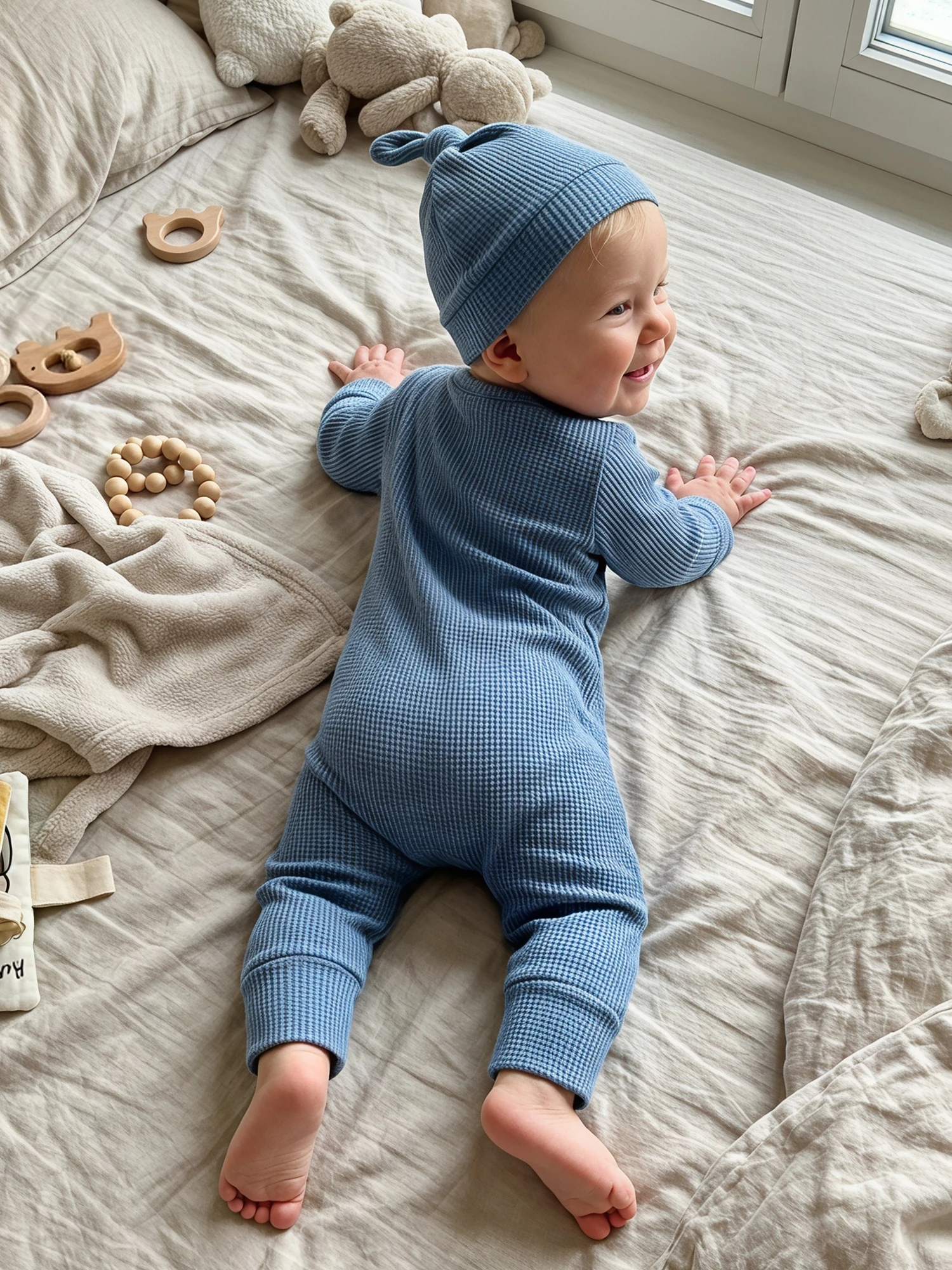 Baby Boy Embroidered Romper Set 3