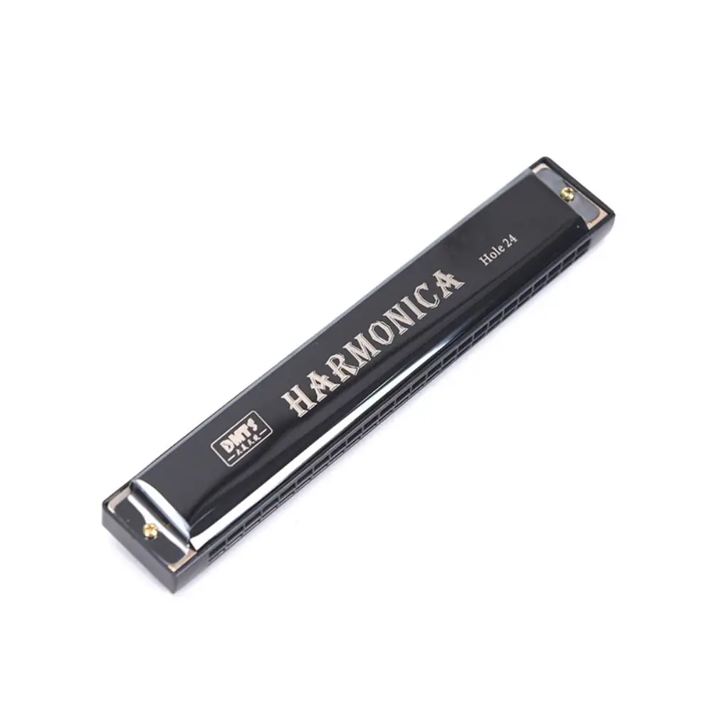 คู่แถว 24 หลุม Harmonica Tremolo Harmonica Professional C-Key Harmonica เล่นเริ่มต้นแจ๊สพื้นบ้าน Harmonicas ของขวัญเด็ก