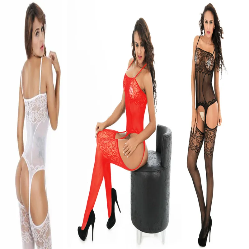 

Sexy Women's Underwear Lingerie Hollow Stockings New Catsuit Bodystocking Bodysuit Tights Conjoined Erotic Sleepwear Jumpsuit