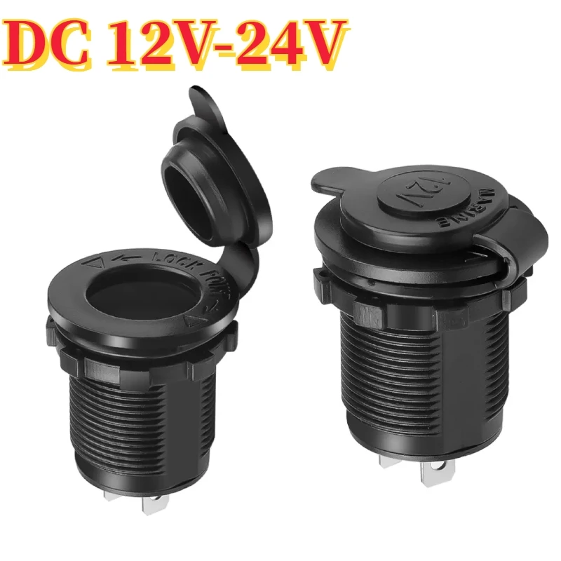 Waterproof 12V 24V Car Cigarette Lighter Socket Motorcycle Car Auto Boat Tractor USB Phone Charger Power Adapter Outlet
