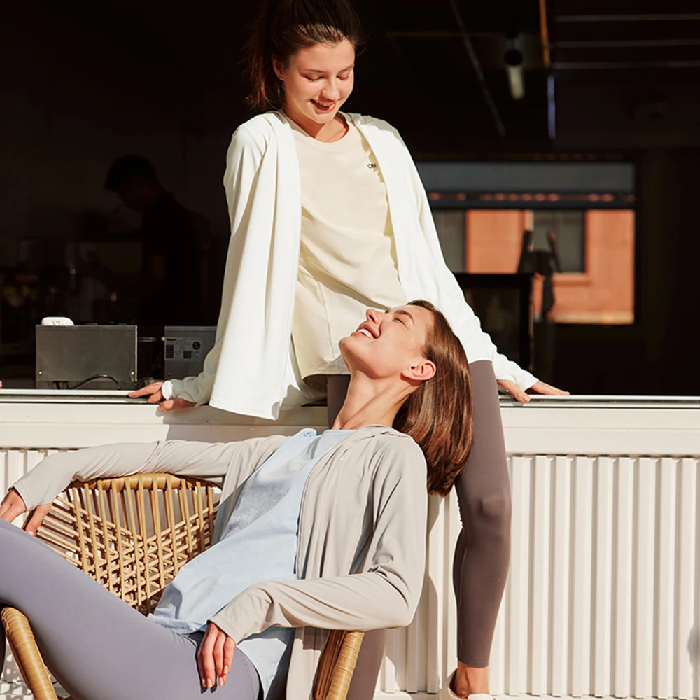 OhSunny Outdoor Sport Fashion Anti UV Cooling Clothing Sunscreen Hooded Solid Color Light Breathable Loose Sun Protection Coats