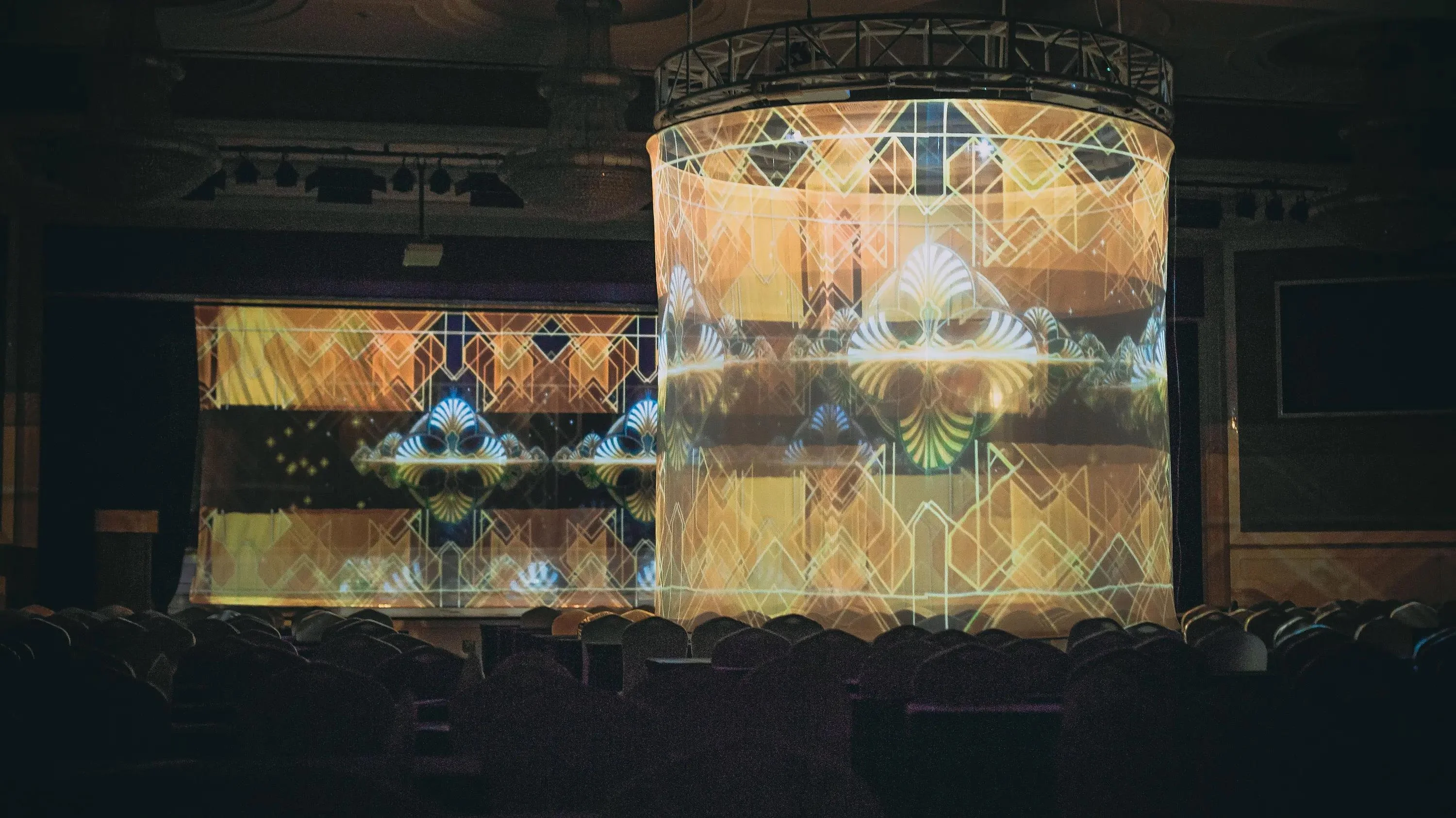 3D-Hologramm-Projektor-Bildschirm für den Außenbereich, Hologauze-Projektionssystem für Modenschau