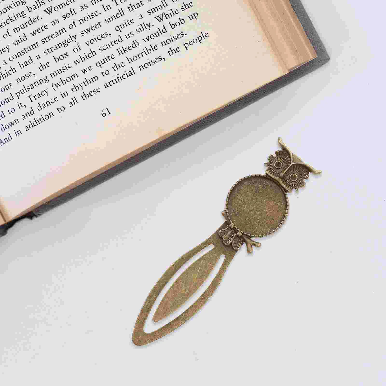 20pcs Unique Bookmarks Adorable Owl Shape Bookmarks Delicate Gift Bookmarks Copper Bookmarks Students Bookmark