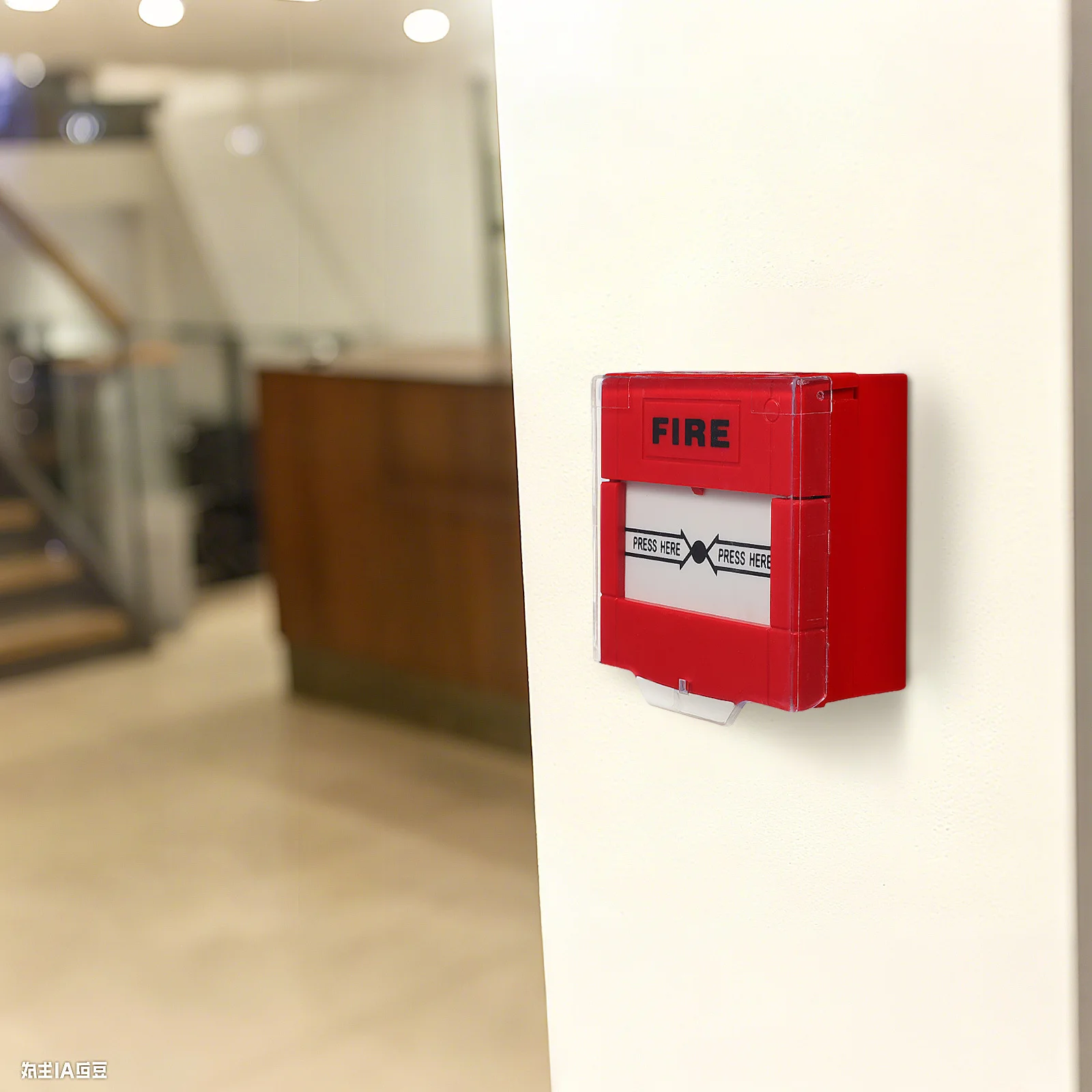 

Manual Reset Emergency Call Point Fire Alarm Button Bright Color Quick Response Easy Installation Fire Safety Switch for Home